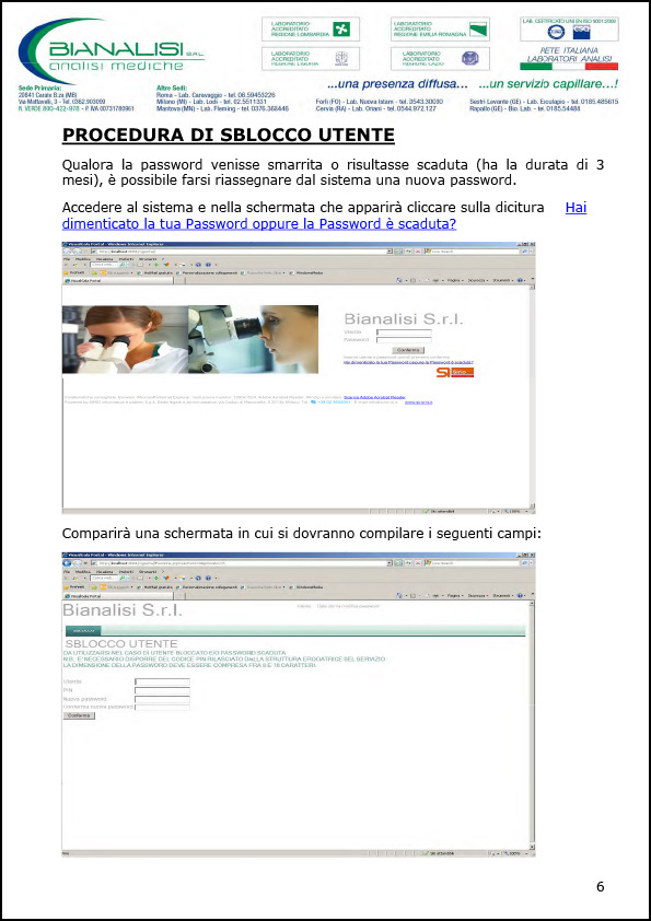 bianalisi istruzioni 6